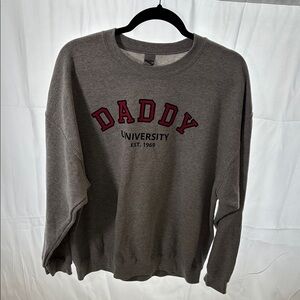 Gray Daddy University Men's Sweater